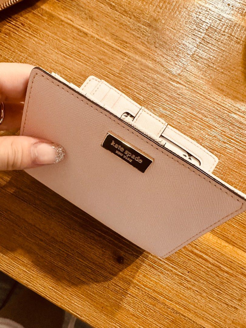 Kate spade baby pink wallet clearance