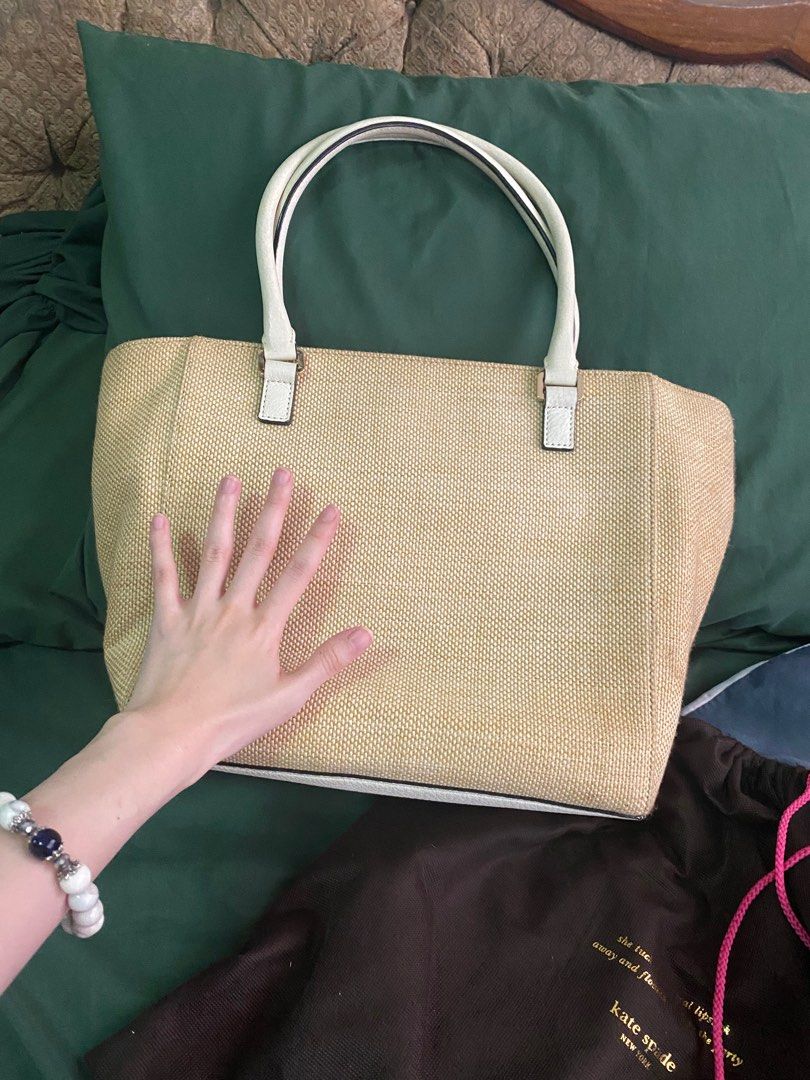 Kate spade burlap bag original store