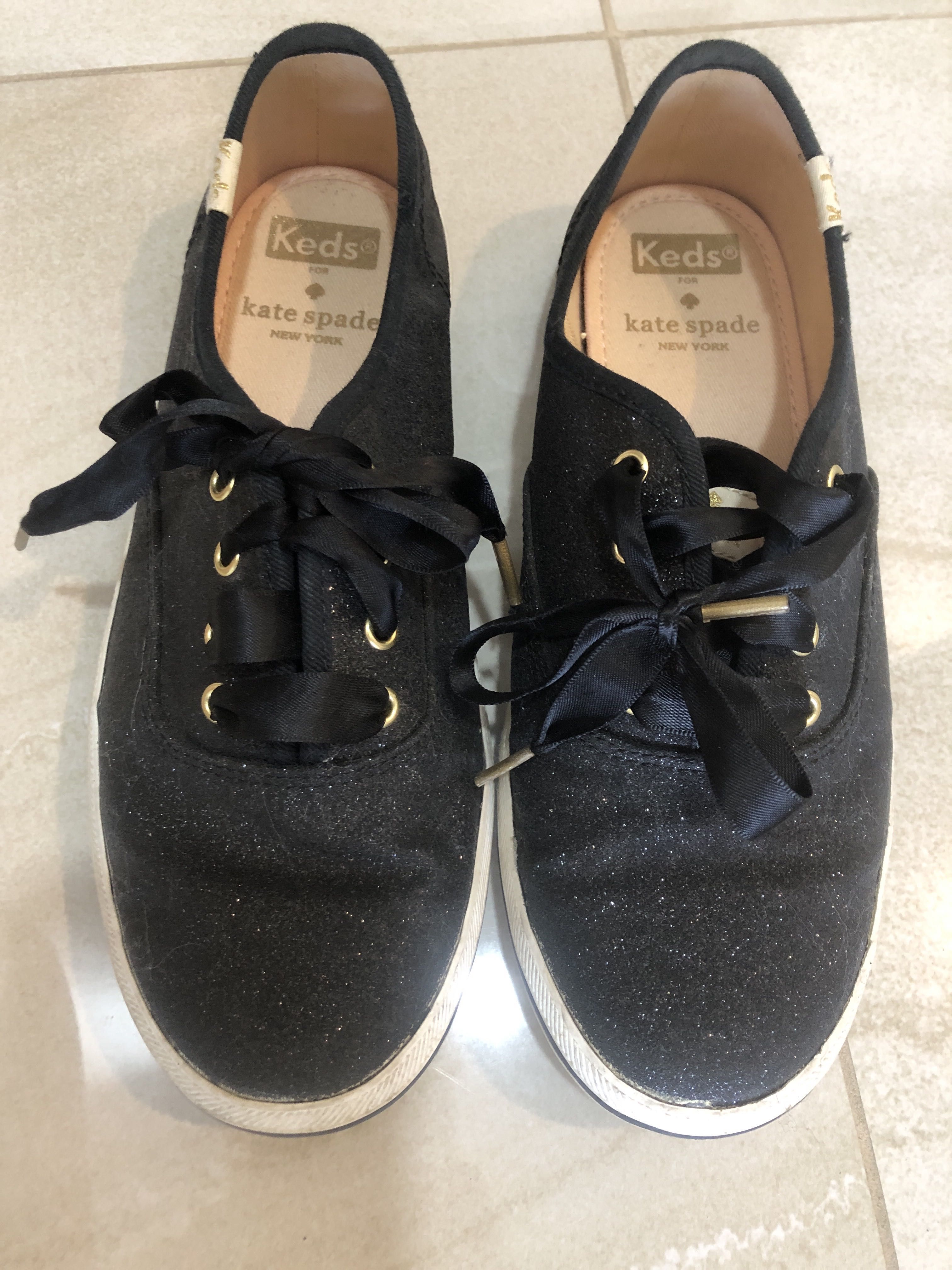 Black glitter store kate spade keds