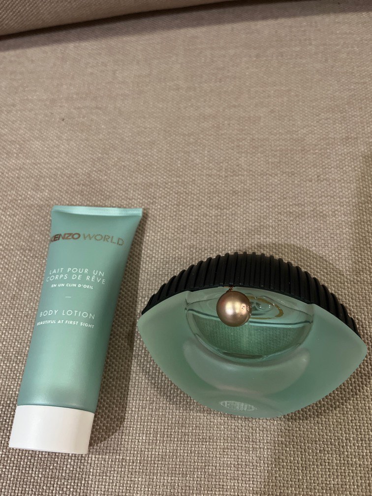 Kenzo World edp + body lotion, Beauty & Personal Care, Fragrance
