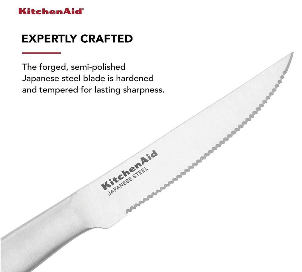 KitchenAid Gourmet Steak Knife Set, HighCarbon Japanese