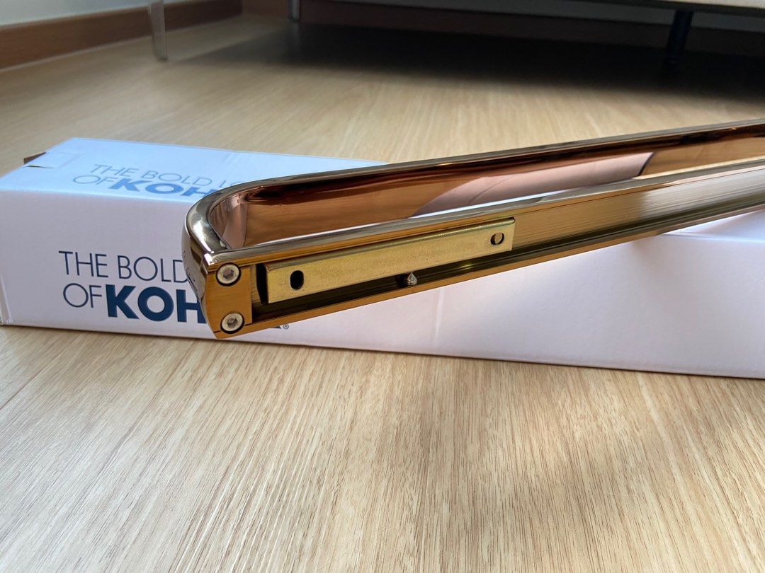 Kohler rose gold towel bar toilet accessories, Furniture & Home Living