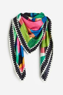 Large satin scarf