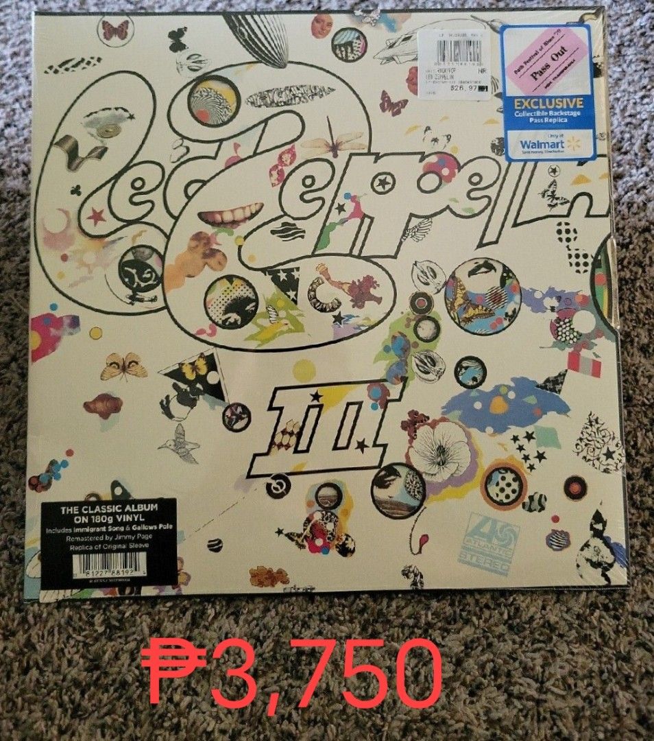 Led Zeppelin Remastered vinyl record (Category: Vinyls) located in Manila. Submitted by ramonrobin.cruz (Listing ID 1234348359, Image 1). Description: Led Zeppelin - Presence = ₱3,750 Led Zeppelin - III = ₱3,750 Led Zeppelin - Physical Graffiti (2LP Walmart exclusive) = ₱5,500 Led Zeppelin - In Through The Out Door = ₱3,750 Led Zeppelin = ₱3,750 Led Zeppelin - II = ₱3,750 Led Zeppelin - IV = ₱3,750 Led Zeppelin - Coda = ₱3,750 All brand new seale