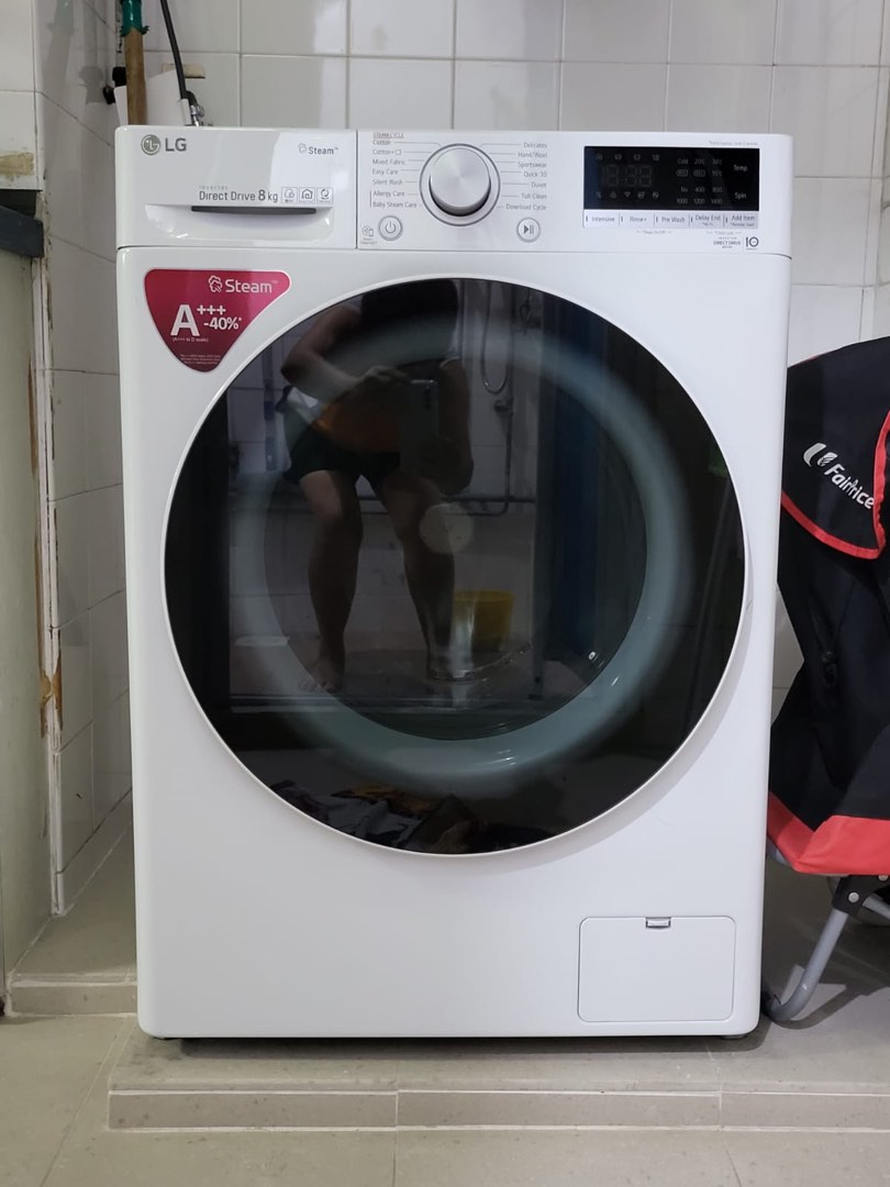 LG front load FV1408S4W, TV & Home Appliances, Washing Machines and