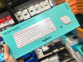 Logitech MK240 Nano Wireless Keyboard Mouse Combo White