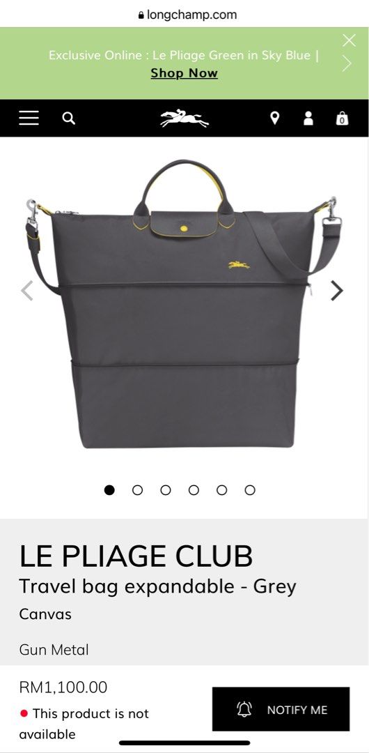 Longchamp backpack size clearance cm