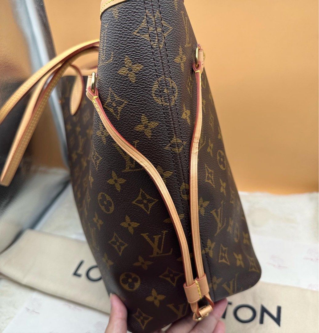 Authentic Louis Vuitton M41178 Monogram Neverfull MM Tote Bag Pivoine From  Japan