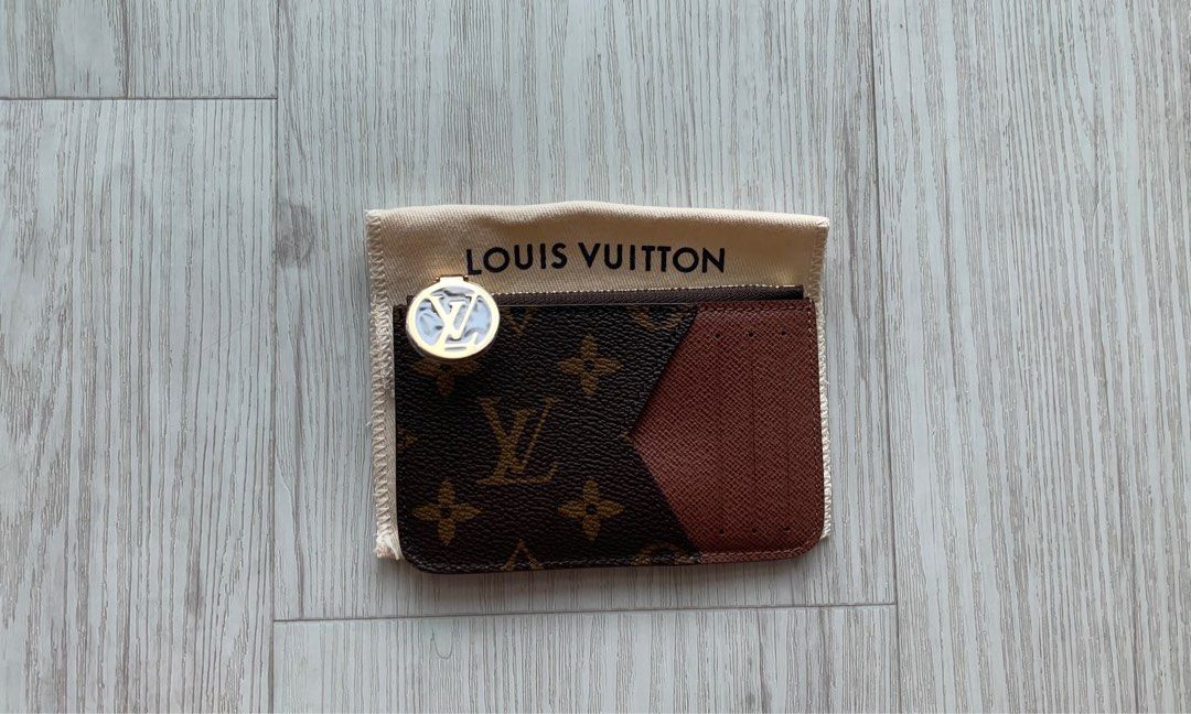 LOUIS VUITTON Monogram Zipped Romy Card Holder Red 1262816