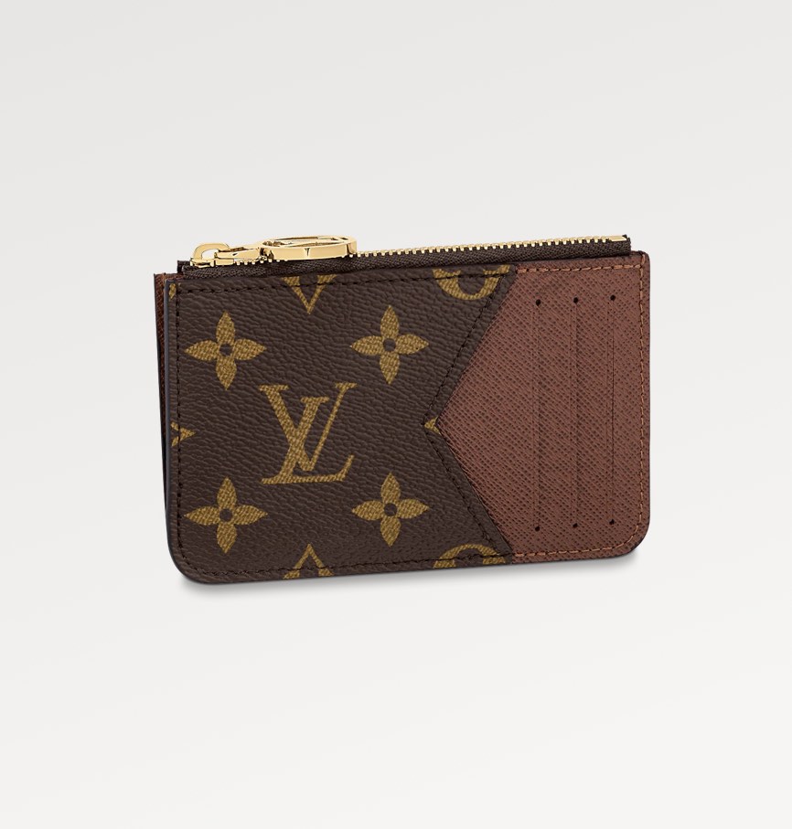 Louis Vuitton Monogram Canvas/Red Leather Romy Coin Card Holder Wallet -  Yoogi's Closet