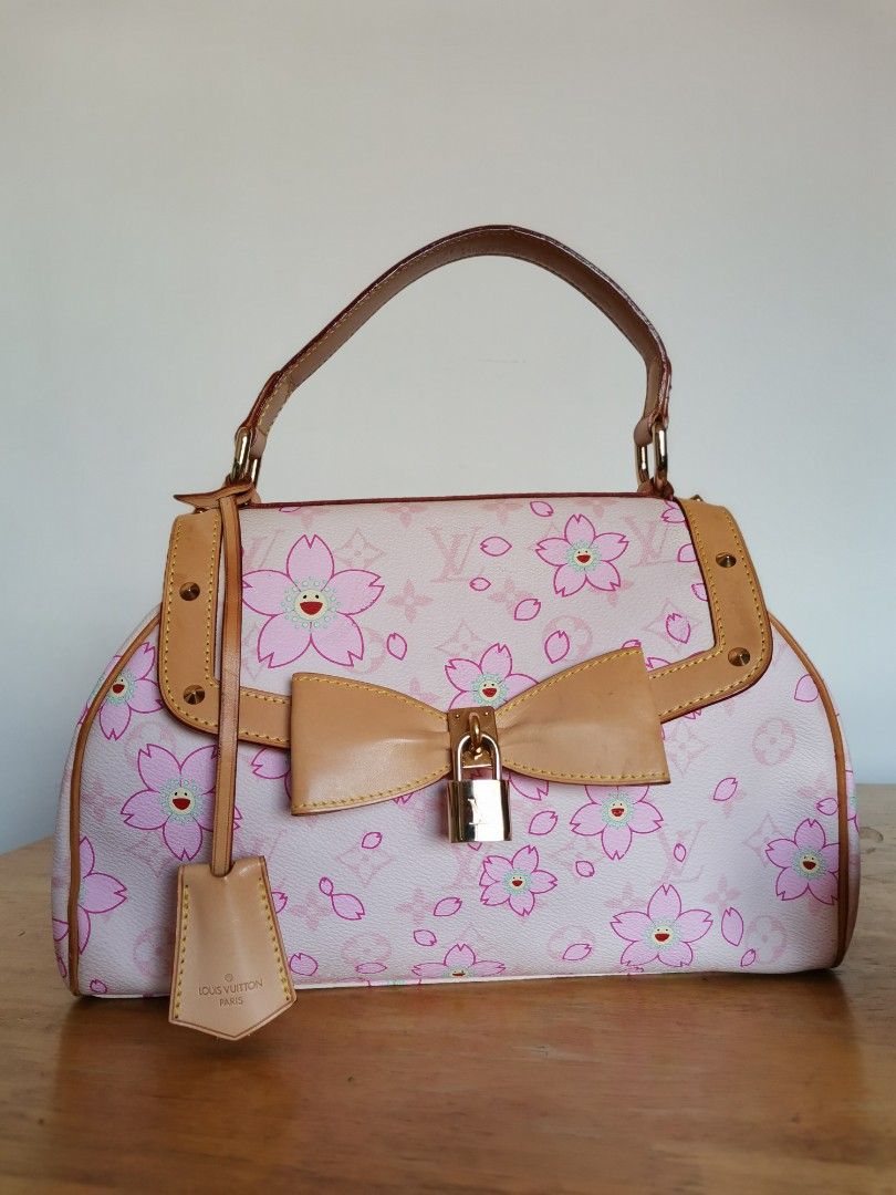 Louis Vuitton x Takashi Murakami 2003 pre-owned Monogram Cherry Blossom Sac  Retro, Pink