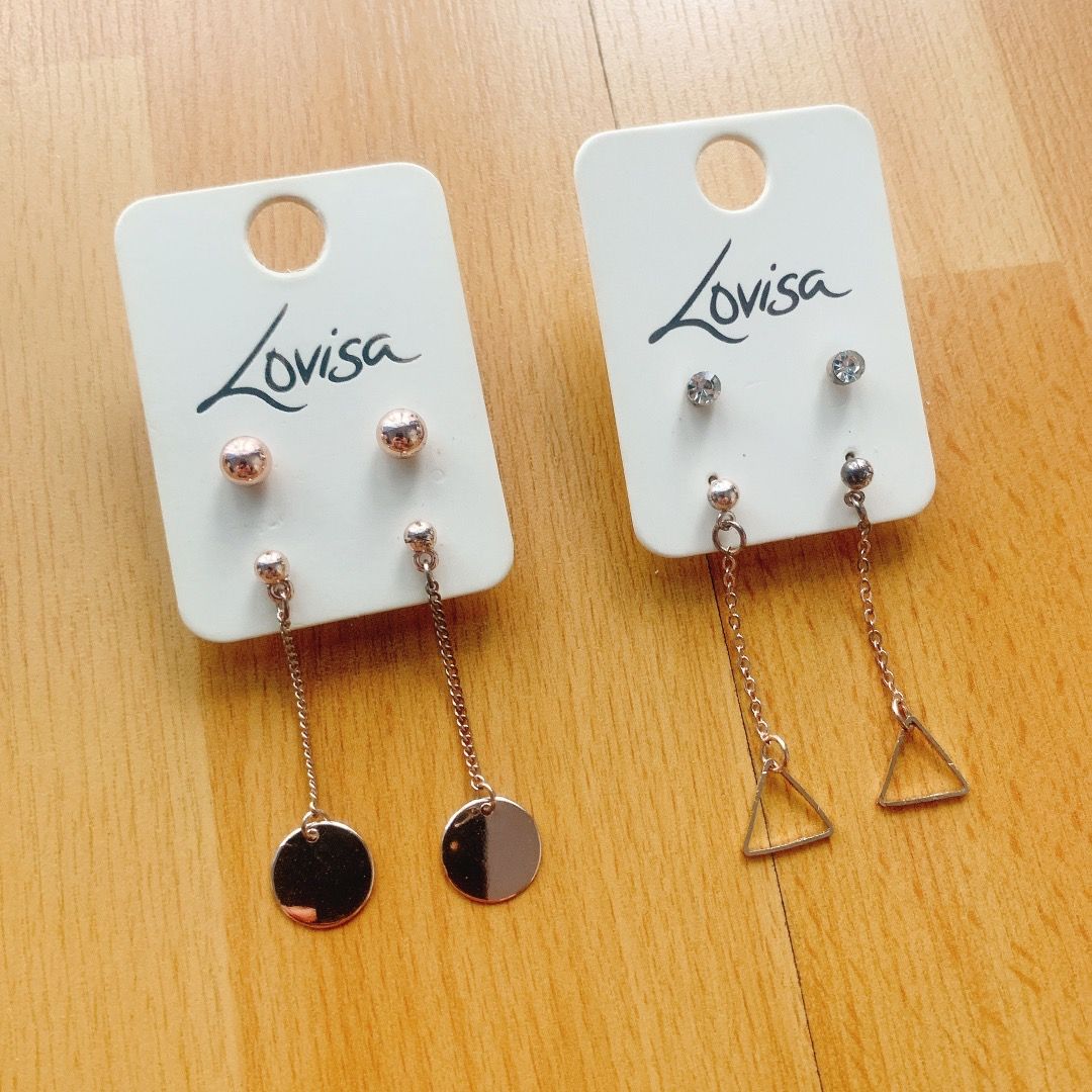 Lovisa earrings. TWO PAIRS.