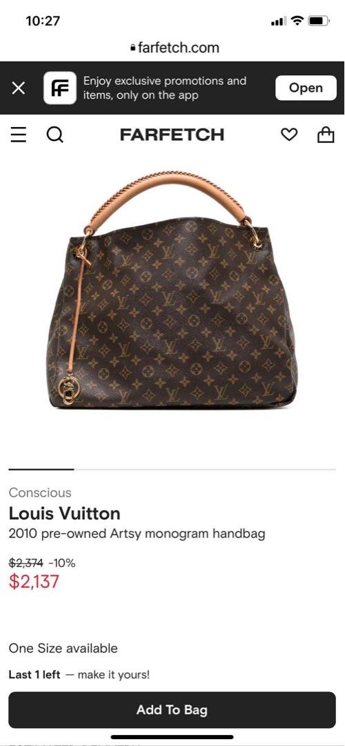 Louis Vuitton 2010 pre-owned Monogram Artsy MM Handbag - Farfetch