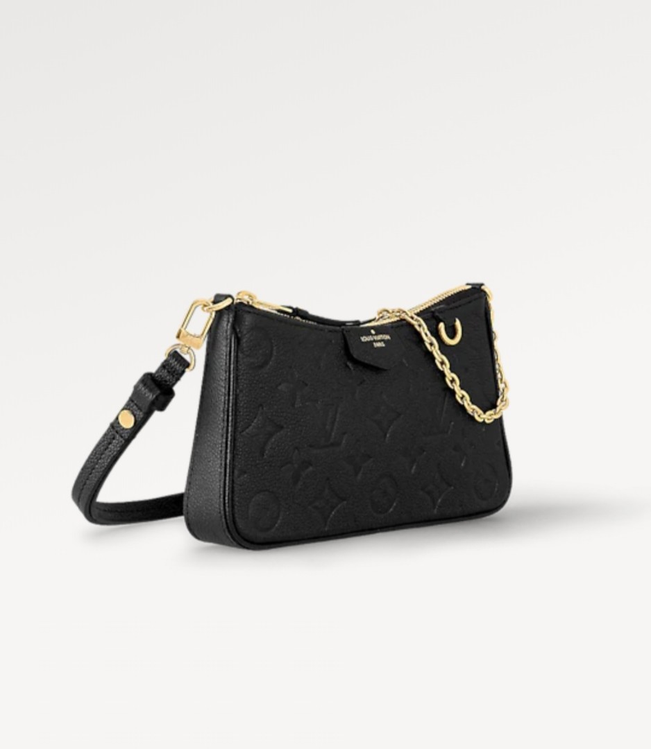 LNIB LV Louis Vuitton Easy Pouch on Strap Black Empreinte Leather (Cash  S$1,750)