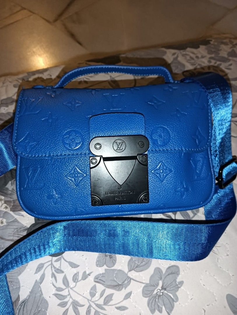 Lv best sale blue handbag