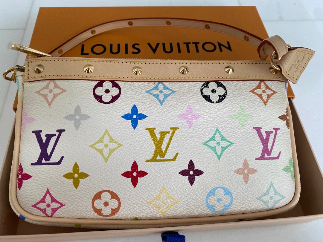 Louis Vuitton Pochette Voyage Multicolor in Monogram Coated Canvas And  Cowhide Leather with Silver-tone - US