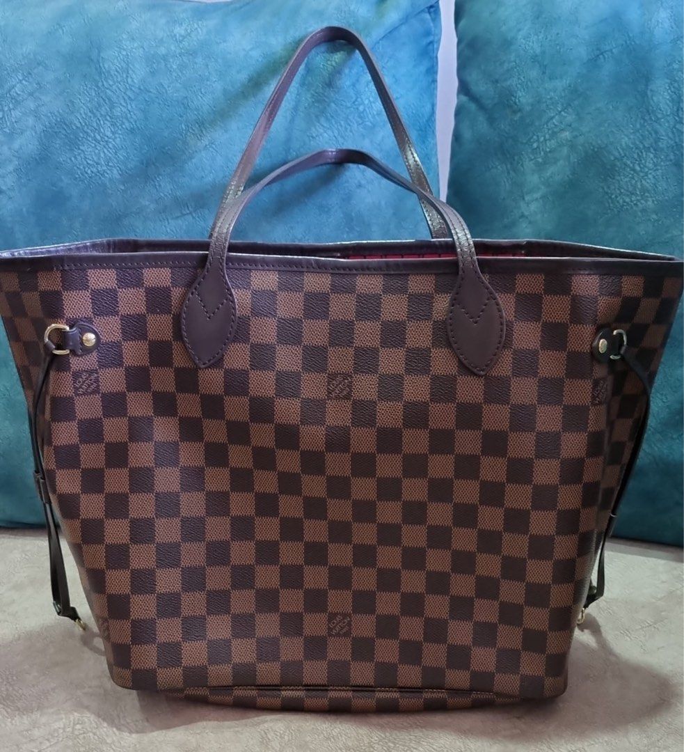 LV Neverfull NM MM Damier Luxury Bags Wallets on Carousell
