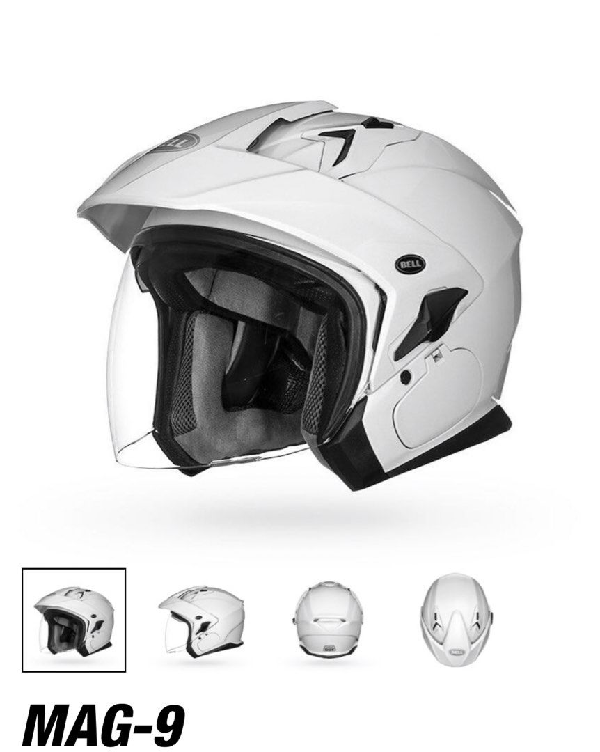 Mag9 Sena Bell Helmet with sling bag, Motorcycles, Motorcycle Apparel