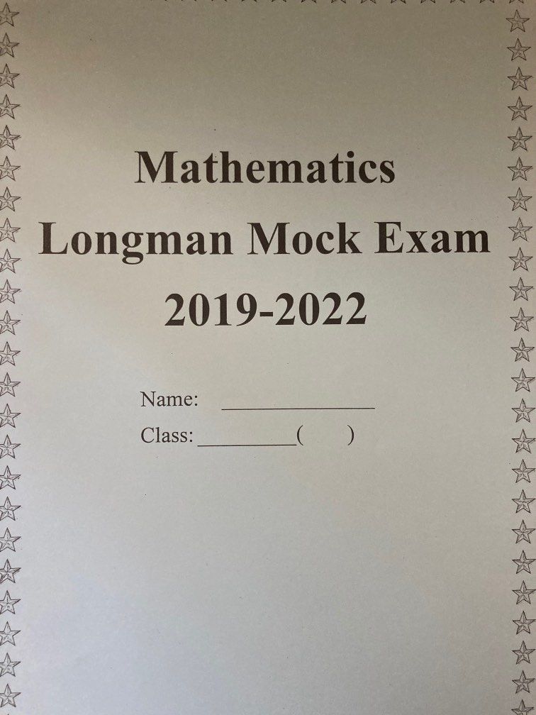 Maths mock exam past paper, 興趣及遊戲, 書本 & 文具, 書本及雜誌 - 補充練習 - Carousell