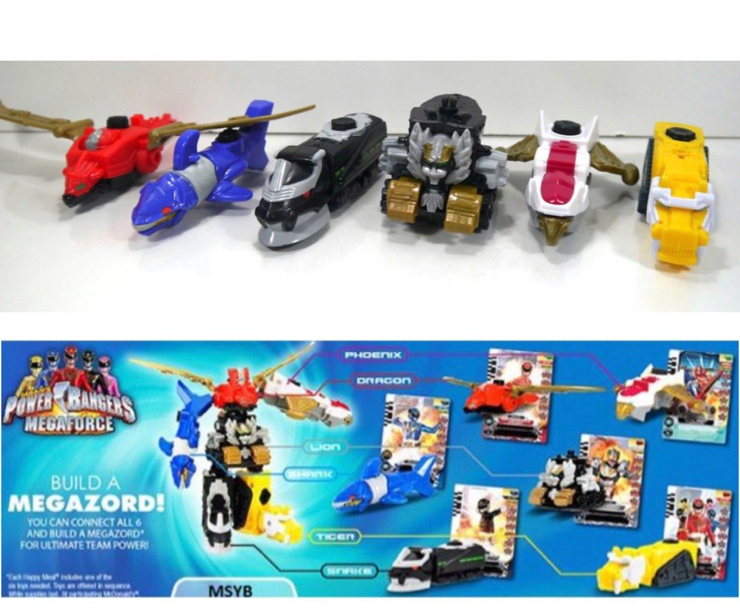 Power rangers megaforce mcdonalds deals toys