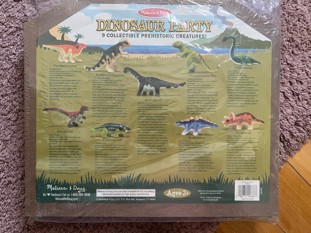 Melissa and doug dinosaur party cheap