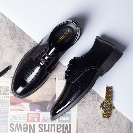 All black leather best sale shoes