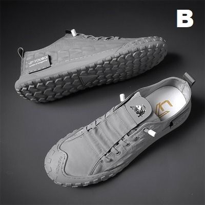 Men Fashion Waterproof Non Slip Pull Back Board Shoes Men s