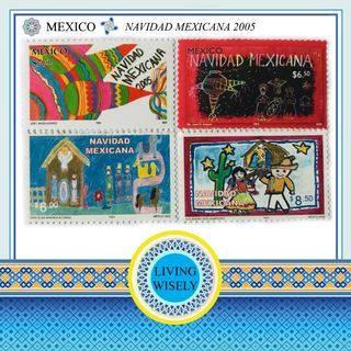 Mexico Navidad Mexicana 2002 & 2005 Stamps