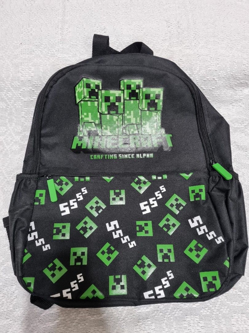 Minecraft Backpack, Men's Fashion, Bags, Backpacks on Carousell