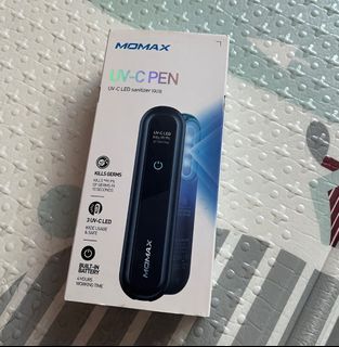 MOMAX UV-Pen QU3多用途隨身消毒筆--黑