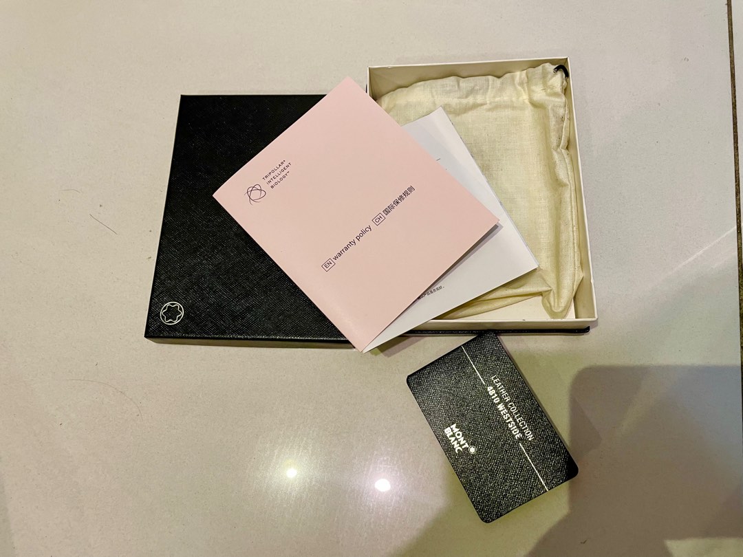 Boîte Vide + Dust Bag Montblanc Pour Porte-cartes De Visite - Occasion