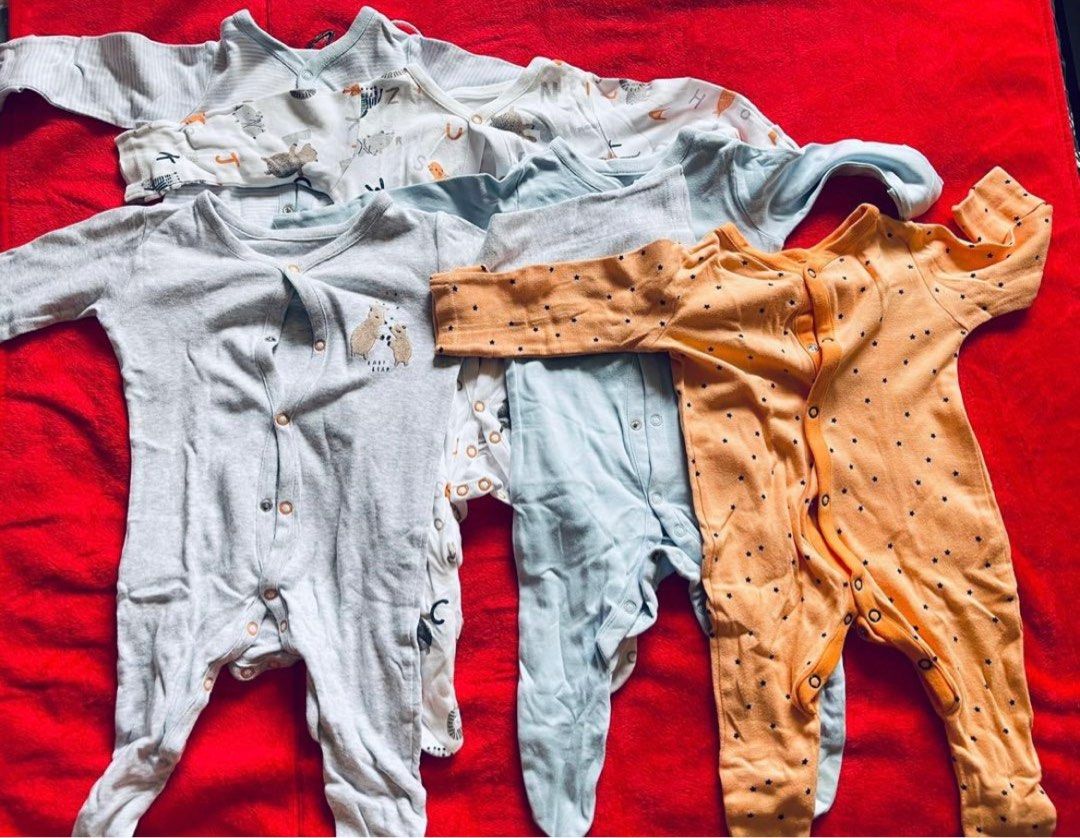Mothercare 2025 unisex sleepsuits