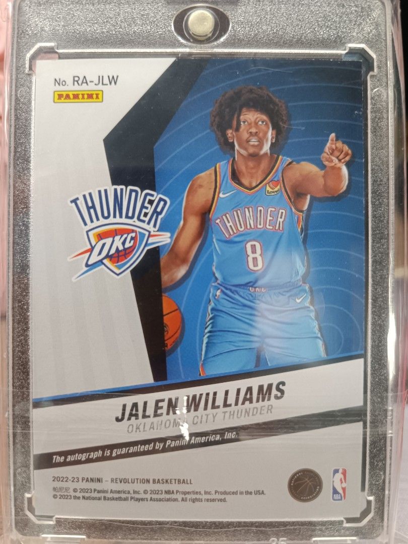 Nba Panini Revolution 2022 Jalen Williams Auto RC, 興趣及遊戲 