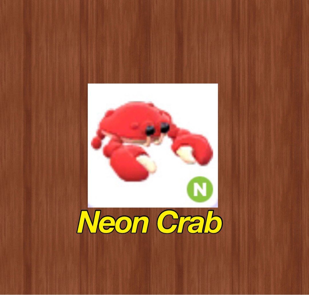 Neon Crab Adopt me Roblox, Video Gaming, Video Games, Others on Carousell