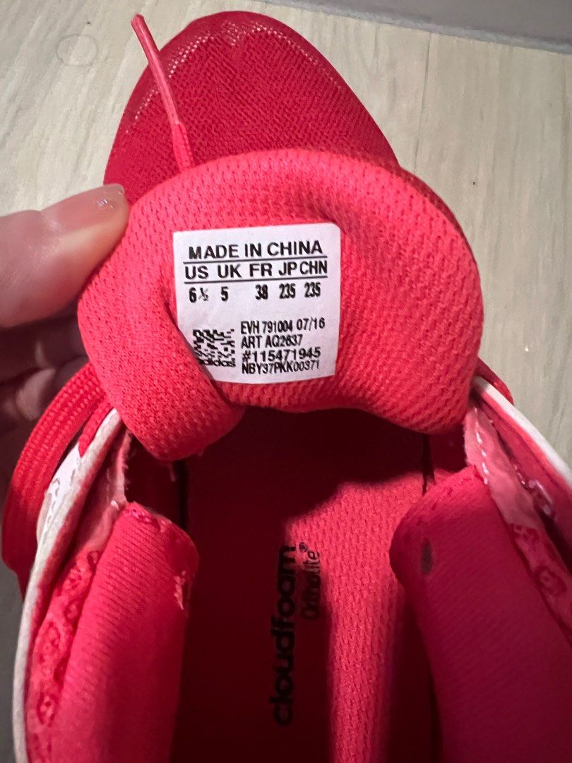 Neon Pink Adidas Sneakers, Women's Fashion, Footwear, Sneakers on Carousell