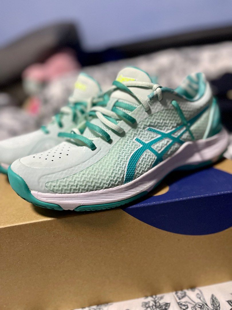 Asics gel netburner super ff indigo sale blue netball trainers