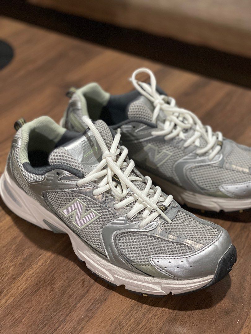 New Balance 530 Silver Khaki (Category: Sneakers) located in Bocaue. Submitted by not_____archive (Listing ID 1234364601, Image 2). Description: FOR SALE/TRADE New Balance 530 Silver Khaki - 9/10 Condition. Super comfy!!! Used a handful of times only. With original box and extra lace. Open for trade to US 10 shoes. Feel free to DM me for more photos..