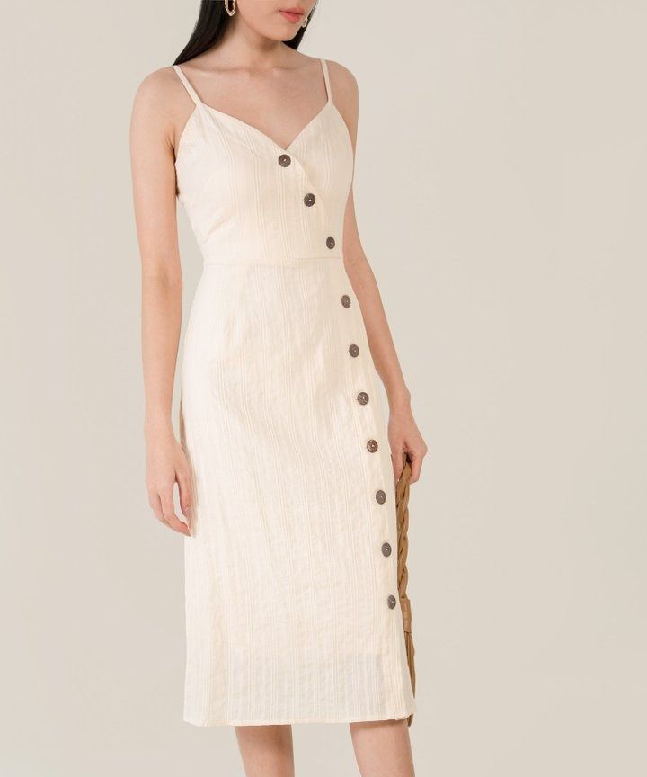 New look button through dress outlet