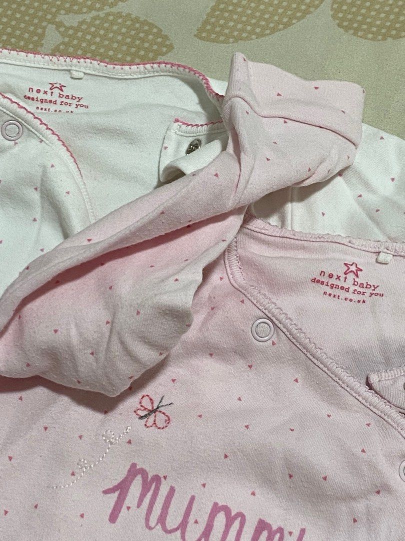 NEXT baby girl sleeping suit x2, Babies & Kids, Babies & Kids Fashion