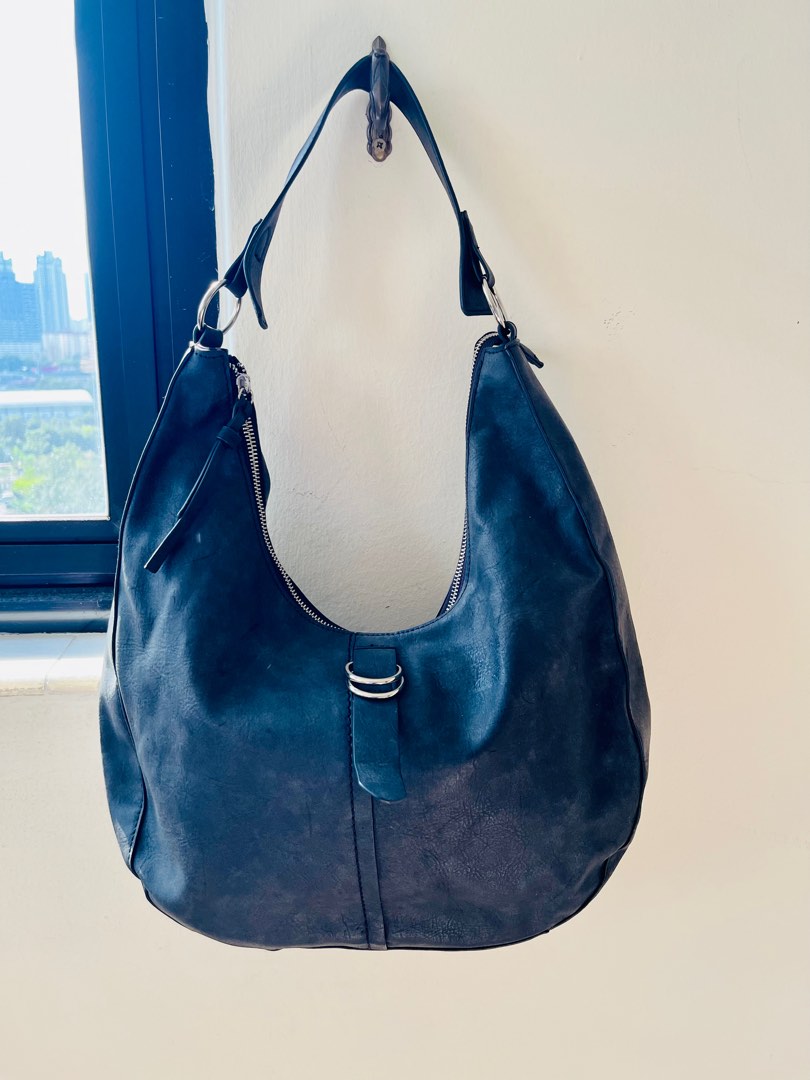 NEXT UK HOBO BAG (Matte Black/Medium), Women's Fashion, Bags & Wallets