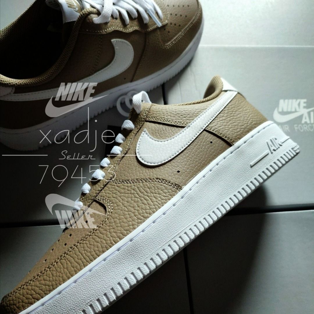 NIKE 耐克AIR FORCE1 LOW Air Force 1 low 07 卡其白27.5cm US9.5 with