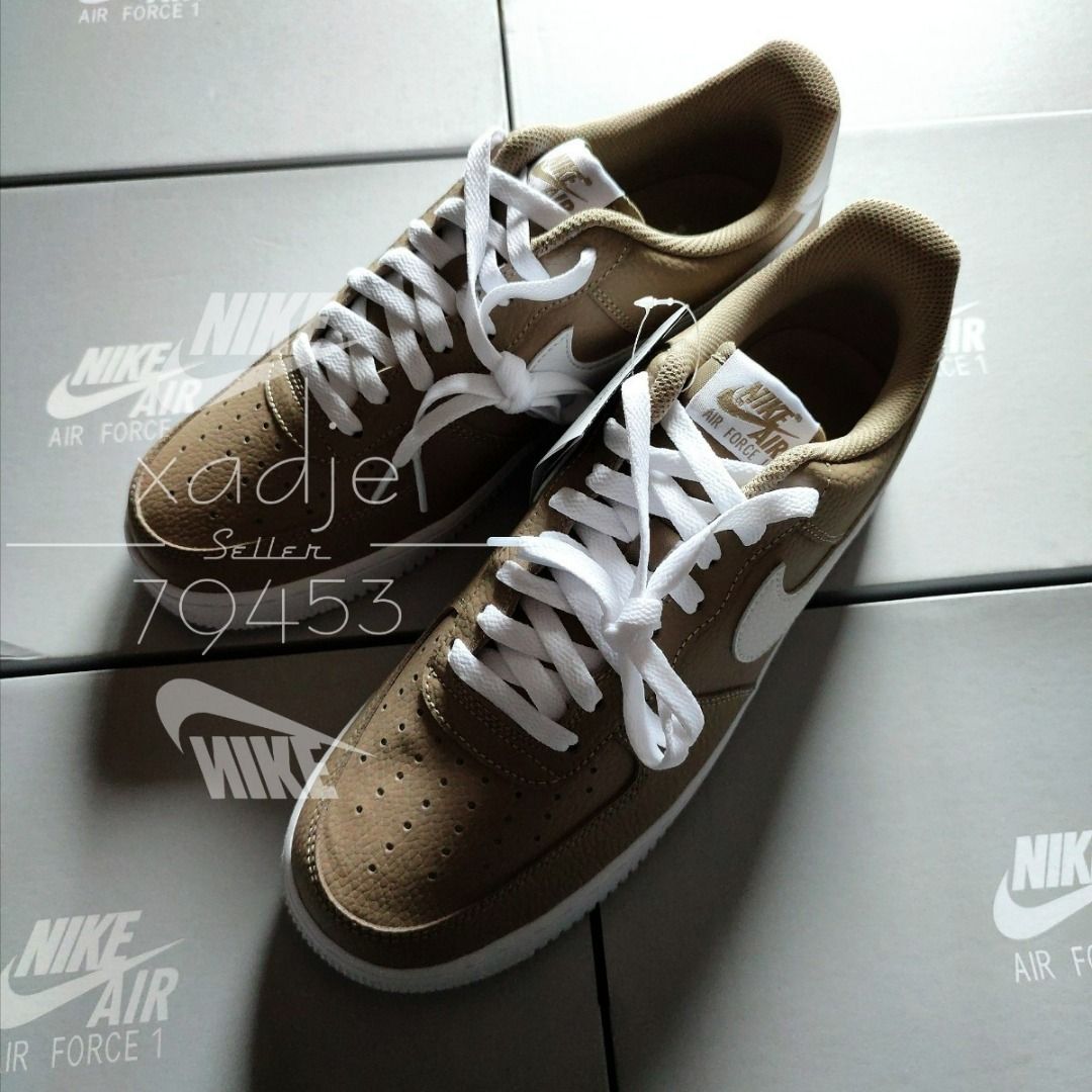 NIKE 耐克AIR FORCE1 LOW Air Force 1 low 07 卡其白27.5cm US9.5 with