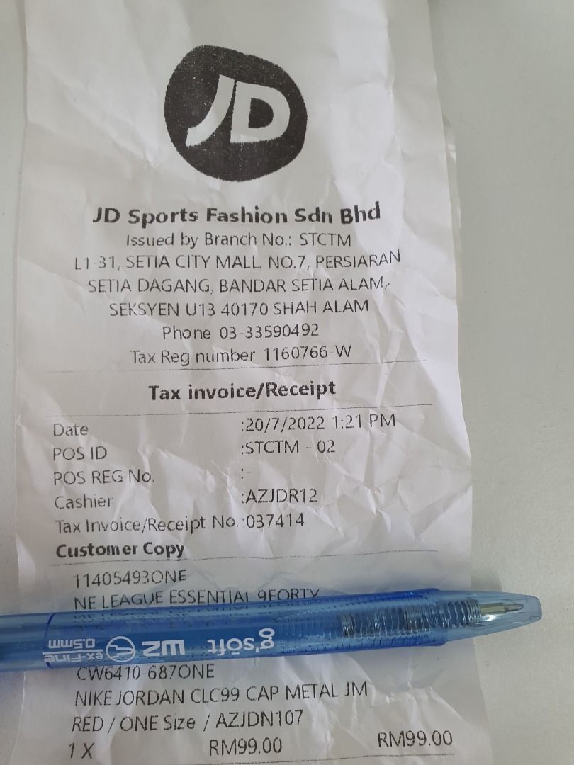 Nike Jordan Red Cap (Original JD Sports), Men's Fashion, Watches