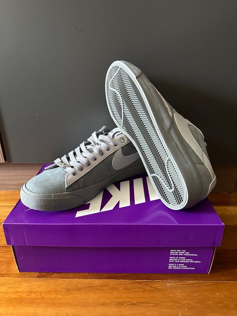 Nike blazer low top grey suede