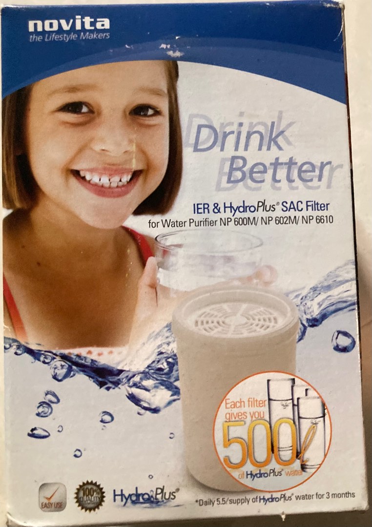 Novita water filter for NP 600M/602M/6610, Furniture & Home Living