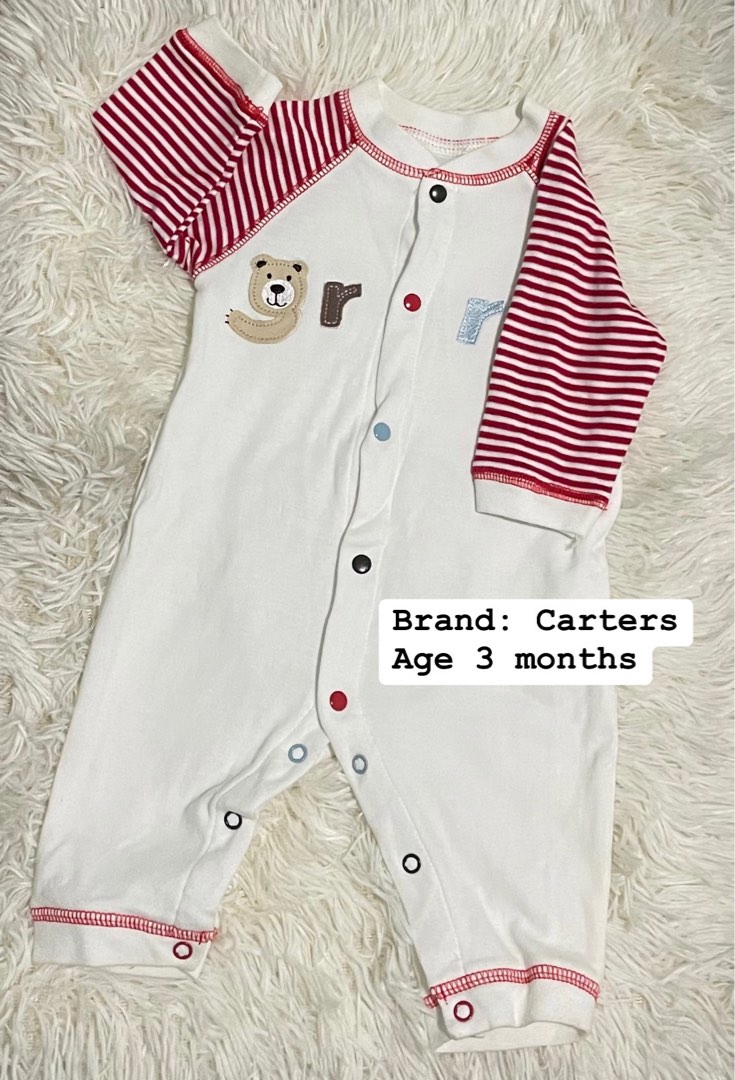 Onesie Carters 3 months, Babies & Kids, Babies & Kids Fashion on Carousell