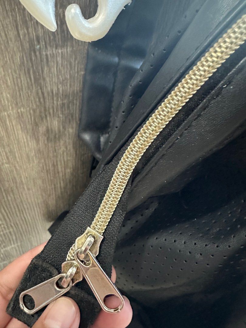 Original ANELLO black leather backpack with laptop compartment on Carousell