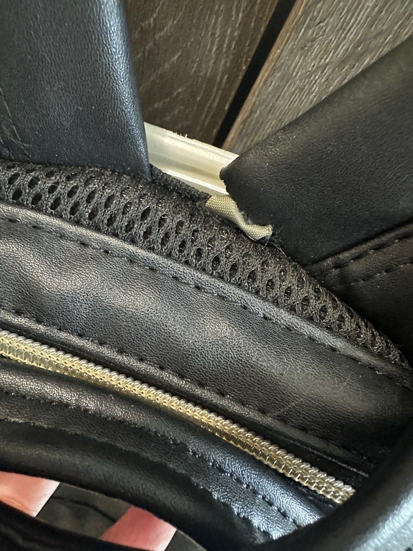 Original ANELLO black leather backpack with laptop compartment on Carousell