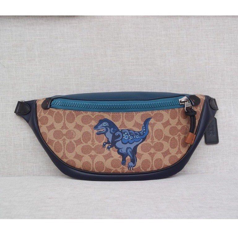 Original COACH belt bag!! Dinosaur edition, Men's Fashion, Bags, Belt