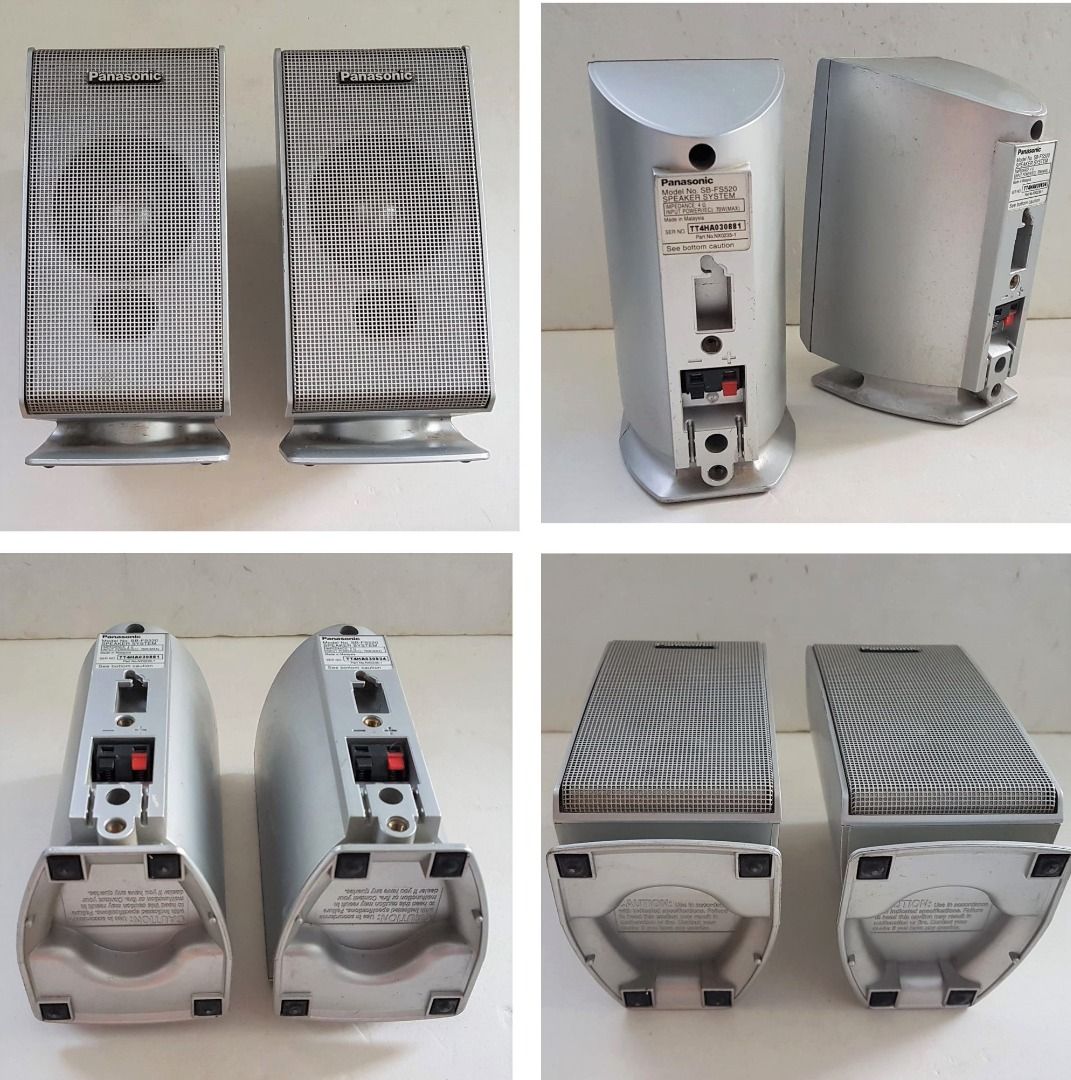 Panasonic Standing Speakers, 2 Speakers for 15, Bookshelf, Tower